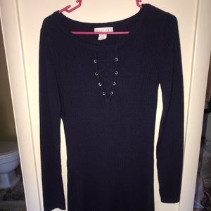 Off the shoulder sweater dress